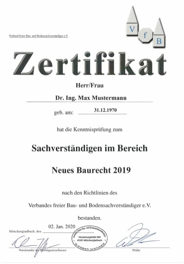 Zertifikat