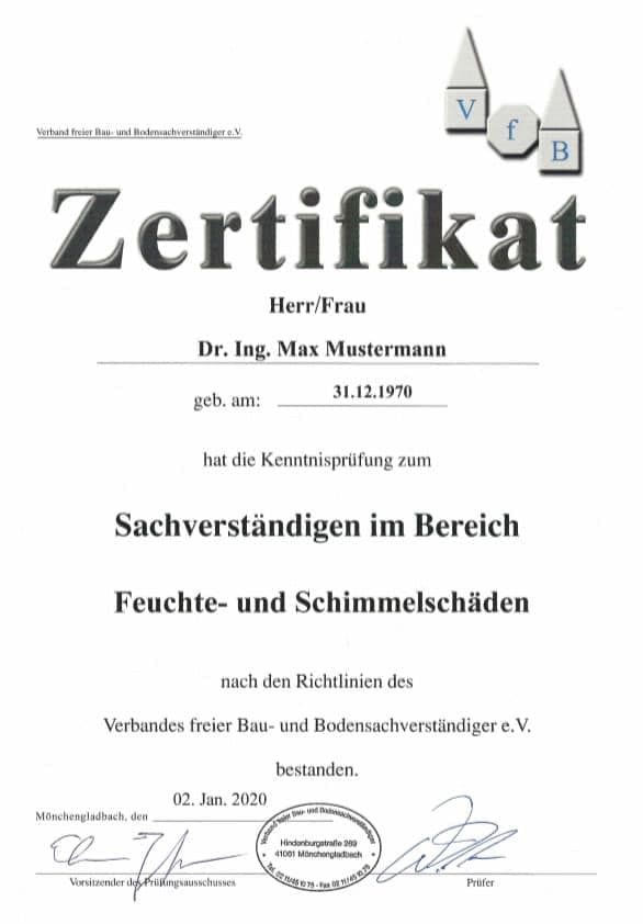 Zertifikat